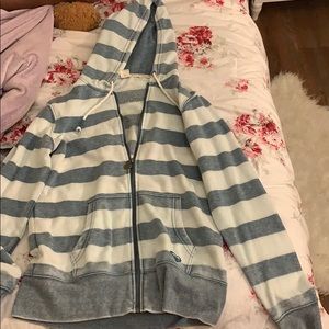 striped roxy zip up